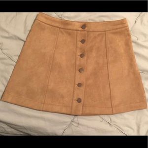 Suede Skirt
